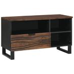 vidaXL TV-meubel - 80x33,5x46 cm, van massief hout en, Huis en Inrichting, Woonaccessoires | Cd- en Dvd-rekken, Verzenden, Nieuw