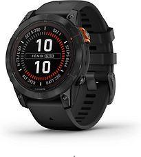 Garmin Fenix 7 Pro 47mm leigrijs met een zwart siliconen, Telecommunicatie, Mobiele telefoons | Toebehoren en Onderdelen, Zo goed als nieuw