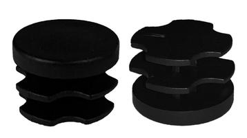 Set van 48 stoelpootdoppen (F10/E15/D16, zwart)