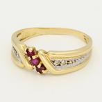 Zonder Minimumprijs - Ring - 18 karaat Geel goud Robijn -, Sieraden, Tassen en Uiterlijk, Ringen, Nieuw