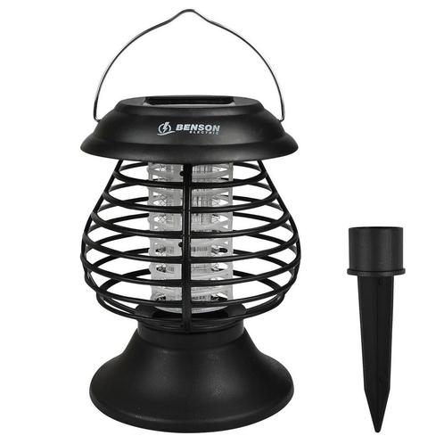 Benson Draagbare muggenlamp op zonne-energie - blauw UV-l..., Diensten en Vakmensen, Ongediertebestrijding