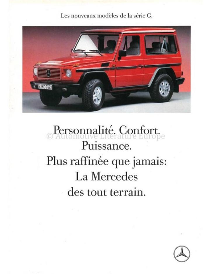 1989 MERCEDES BENZ G KLASSE BROCHURE FRANS, Boeken, Auto's | Folders en Tijdschriften
