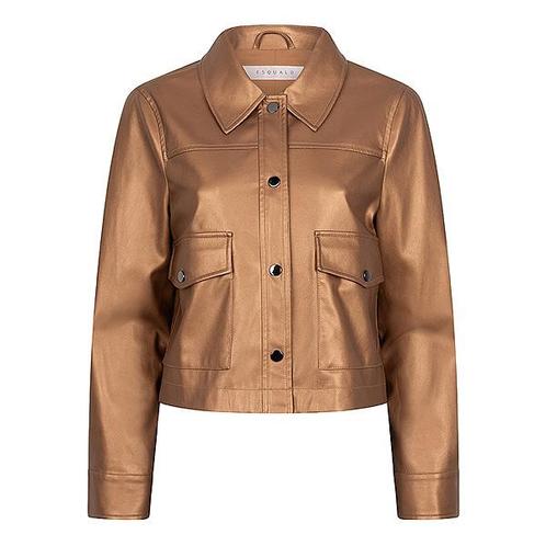 -30% Esqualo  Esqualo Jas f24-11501 brandy  maat 36, Kleding | Dames, Jassen | Winter, Bruin, Nieuw, Verzenden