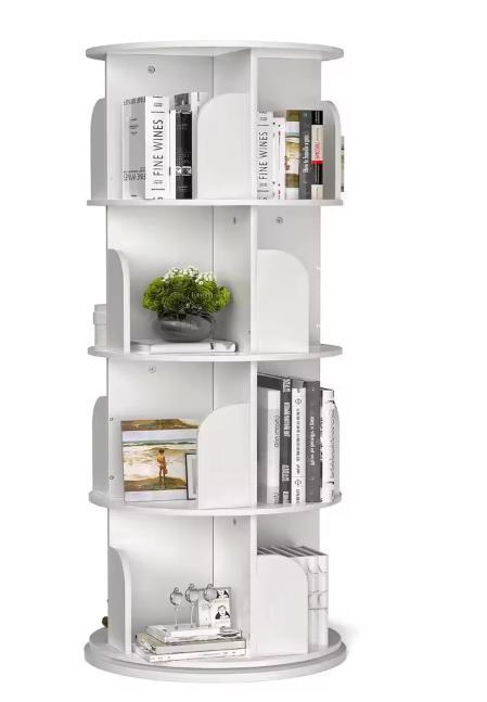 Draaibare Boekenkast – 4 Niveaus, 360° Opslag en Display, Huis en Inrichting, Kasten | Boekenkasten, Nieuw, Verzenden