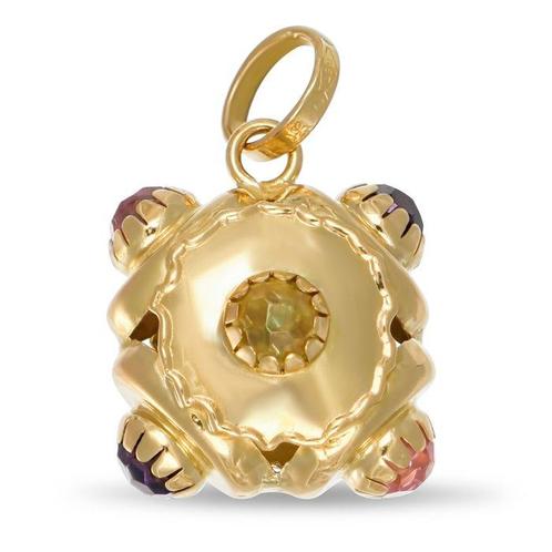 Hanger - 18 karaat Geel goud - 0.48ct. tw. Amethist - Topaas, Sieraden, Tassen en Uiterlijk, Antieke sieraden