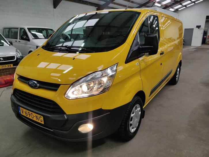 Ford Transit Custom 290 2.0 TDCI L2H1 Trend E6, Auto's, Bestelauto's, Lease, Zwart, Handgeschakeld, Overige kleuren, Financial lease