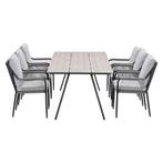 Garden Impressions Stevie tuinset 7-delig - Braga tuintafel, Verzenden, Nieuw