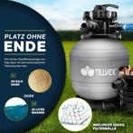 Tillvex® Zandfilter - Zandfilterpomp - 13200L/u - Grijs, Verzenden, Nieuw