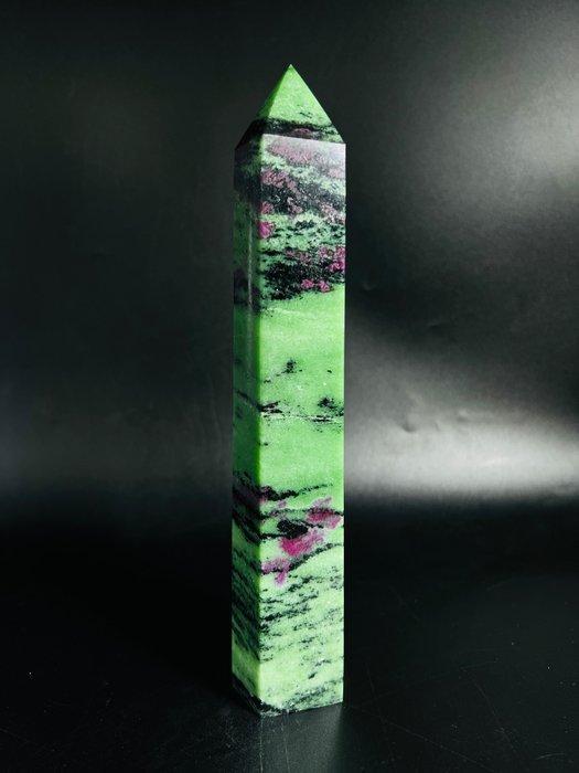 Tanzanese Robijn Zoisiet Obelisk – Hartchakra Steen -, Verzamelen, Mineralen en Fossielen