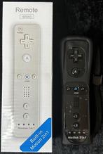 Wii Remote Controller Motion Plus Zwart+Silicone, Spelcomputers en Games, Verzenden, Nieuw