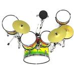 Miniatuur decoratief Rasta drumstel, Verzamelen, Muziek, Artiesten en Beroemdheden, Ophalen of Verzenden, Nieuw, Overige typen