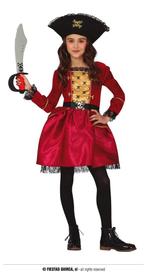 Piratenpak Meisje Rood Grace, Kleding | Dames, Ophalen of Verzenden, Nieuw