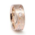 Trouwring Mokume Gane van Jaume Labro uitvoering Alderamin, Sieraden, Tassen en Uiterlijk, Ringen, Verzenden, Nieuw