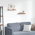 vidaXL Wandplank met plank 2 pcs Rood 40 x 9 x 3 cm Bewerkt, Huis en Inrichting, Woonaccessoires | Wandplanken en Boekenplanken