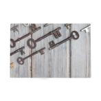 Deurmat Oude sleutels hout 75x50cm, Verzenden, Nieuw