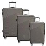 3-delige kofferset - Grijs, Nieuw, Verzenden