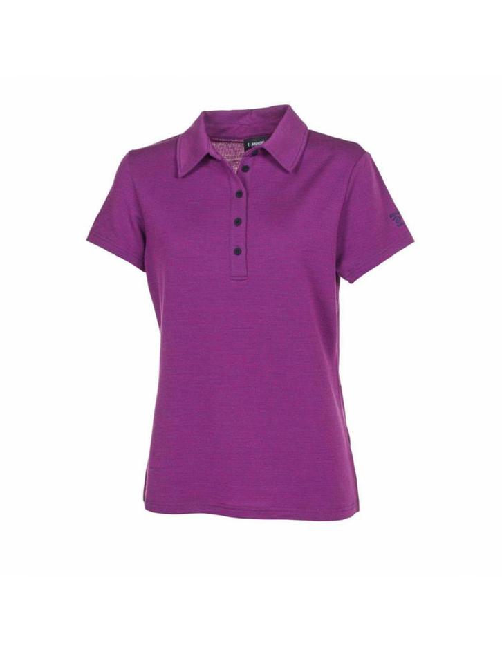 Ivanhoe poloshirt Evin Purple voor dames van Merino en Te..., Kleding | Dames, T-shirts, Paars, Nieuw, Verzenden