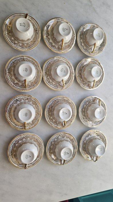 Richard Ginori - Koffiekopje (12) - Porselein - 12 cups of, Antiek en Kunst, Antiek | Meubels | Tafels