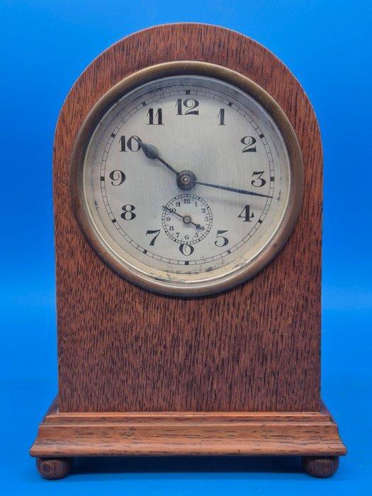 Wekker - Gustav Becker - Messing, Hout - 1930-1940, Antiek en Kunst, Antiek | Klokken