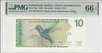 1986 Netherlands Antilles P 23a 10 Gulden Pmg 66 Epq, Verzenden