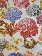 300x280cm! Bloemenstof Ortensie Paradise Mid century