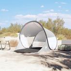 vidaXL Strandtent pop-up waterdicht grijs, Caravans en Kamperen, Verzenden, Nieuw, Tot en met 2