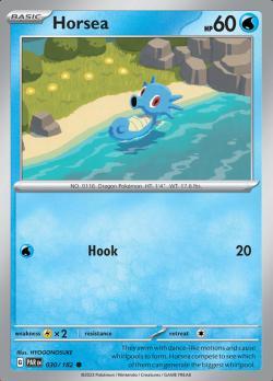 Horsea 030/182 reverse holo Paradox Rift, Hobby en Vrije tijd, Verzamelkaartspellen | Pokémon, Losse kaart, Nieuw, Foil, Ophalen of Verzenden