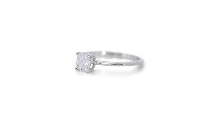 Ring - 18 karaat Witgoud - 0.90ct. tw. Diamant (Natuurlijk), Sieraden, Tassen en Uiterlijk, Ringen