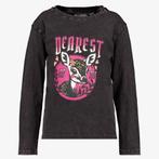 TwoDay meisjes shirt met opdruk zwart maat 92, Verzenden, Nieuw