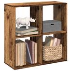 vidaXL Kamerscherm / boekenkast 69,5x29x69,5 cm hout oud, Verzenden, Nieuw, Overige houtsoorten
