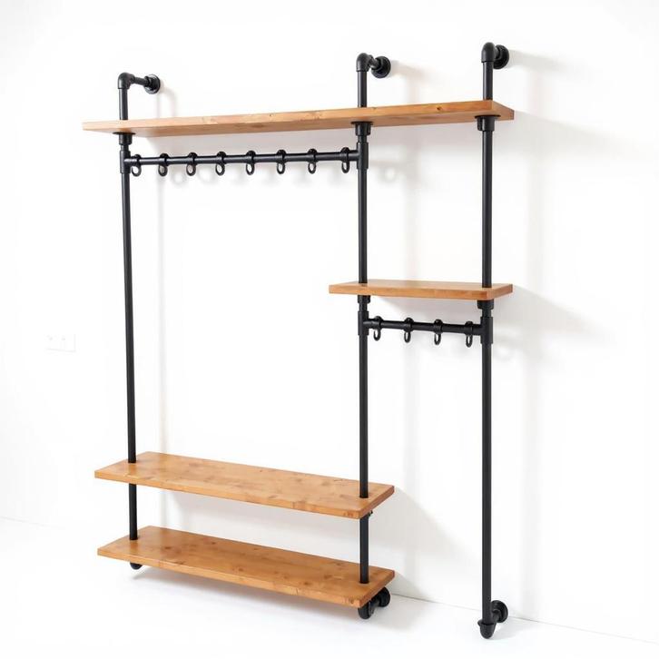 Industriële Kapstok Blink – Op Maat; Gratis Verzending!, Huis en Inrichting, Woonaccessoires | Kapstokken, 200 cm of meer, Nieuw