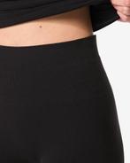 HEMA Licht corrigerende biker hoge taille naadloos katoen, Verzenden, Zwart