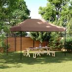 vidaXL Partytent inklapbaar pop-up 410x279x315 cm bruin, Tuin en Terras, Verzenden, Nieuw, Partytent