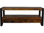 TV-Meubel Havana - 100x45x60 - Naturel/zwart -, Huis en Inrichting, Verzenden, Nieuw