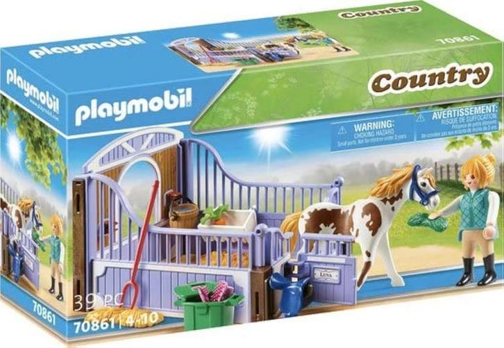 Playmobil Paardenbox met Pinto en Accessoires - 70861 (Nieuw, Kinderen en Baby's, Speelgoed | Playmobil, Nieuw, Verzenden