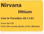 cd single card - Nirvana - Lithium (Live In Paradiso), Zo goed als nieuw, Verzenden