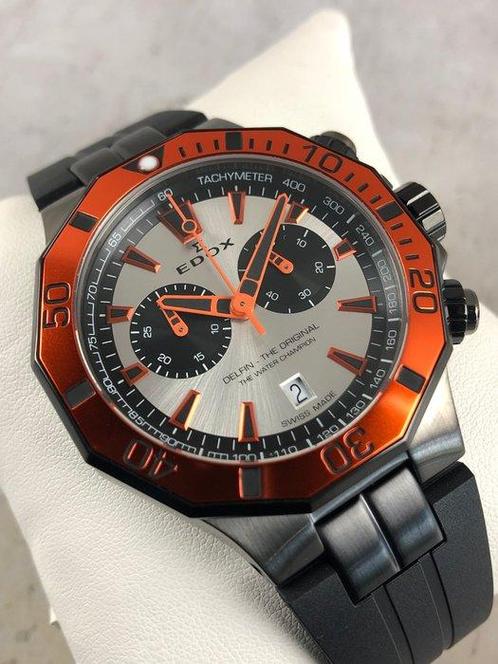 Edox - Delfin Chronograph - 10112-37GNOCA-ANO - Heren -, Sieraden, Tassen en Uiterlijk, Horloges | Heren