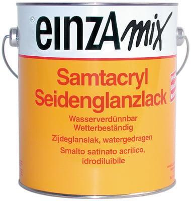 einzA Samtacryl Zijdeglanslak METALLIC  - 1 Liter (LAKVERF), Doe-het-zelf en Verbouw, Verf, Beits en Lak, Lak, Overige kleuren