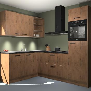 Astoria eiken keuken Brugge 22149, Huis en Inrichting, Keuken | Complete keukens, Verzenden