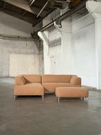Leolux Faya Lobi + Hocker | Cognac (NIEUWSTAAT), 250 tot 300 cm, Ophalen of Verzenden, Zo goed als nieuw, Bank Hoekbank Bankstel Bankje Loungebank Banken Chaise Lounge 