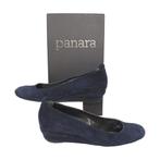 Panara (Italië) - dames sleehak schoen - d.blauw - maat 37, Nieuw