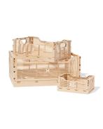 HEMA Klapkrat letterbord recycled beige, Huis en Inrichting, Verzenden, Nieuw