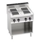GGM Gastro | Elektrisch fornuis - 10,4 kW - 4x kookplaten |, Witgoed en Apparatuur, Nieuw, Inbouw, Verzenden