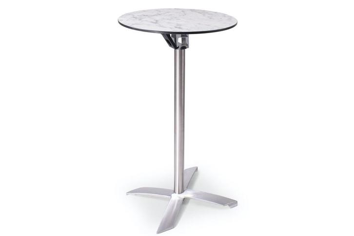 Statafel Helsinki | 60 cm | opklapbaar, Tuin en Terras, Tuintafels, Nieuw, Kunststof, Rond, Ophalen of Verzenden