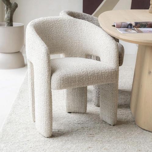 *WOONWINKEL* Eleonora Hamilton Beige Eetkamerstoel Hotel Chi, Huis en Inrichting, Stoelen, Nieuw, Stof, Verzenden