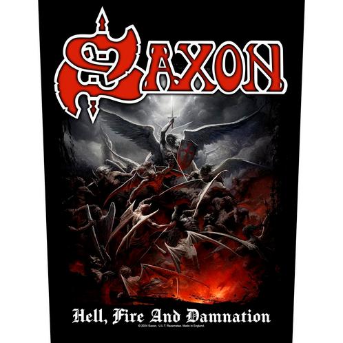 Saxon Hell, Fire & Damnation Backpatch officiële merchandise, Verzamelen, Muziek, Artiesten en Beroemdheden, Kleding, Nieuw, Ophalen of Verzenden