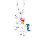Fako Bijoux® - Ketting - Eenhoorn Regenboog Wit -, Verzenden, Nieuw