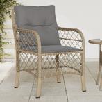 vidaXL Tuinstoelen 2 st met kussens poly rattan gemengd, Verzenden, Nieuw, Rotan