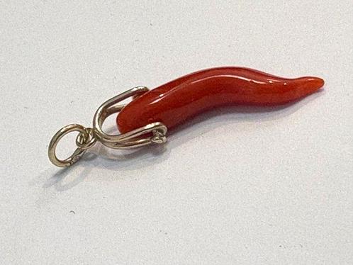 Zonder Minimumprijs - Hanger - 9 kt. Roségoud Koraal -, Sieraden, Tassen en Uiterlijk, Antieke sieraden