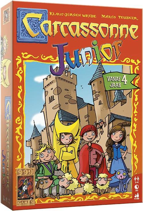 Carcassonne - Junior | 999 Games - Gezelschapsspellen, Hobby en Vrije tijd, Gezelschapsspellen | Bordspellen, Nieuw, Verzenden